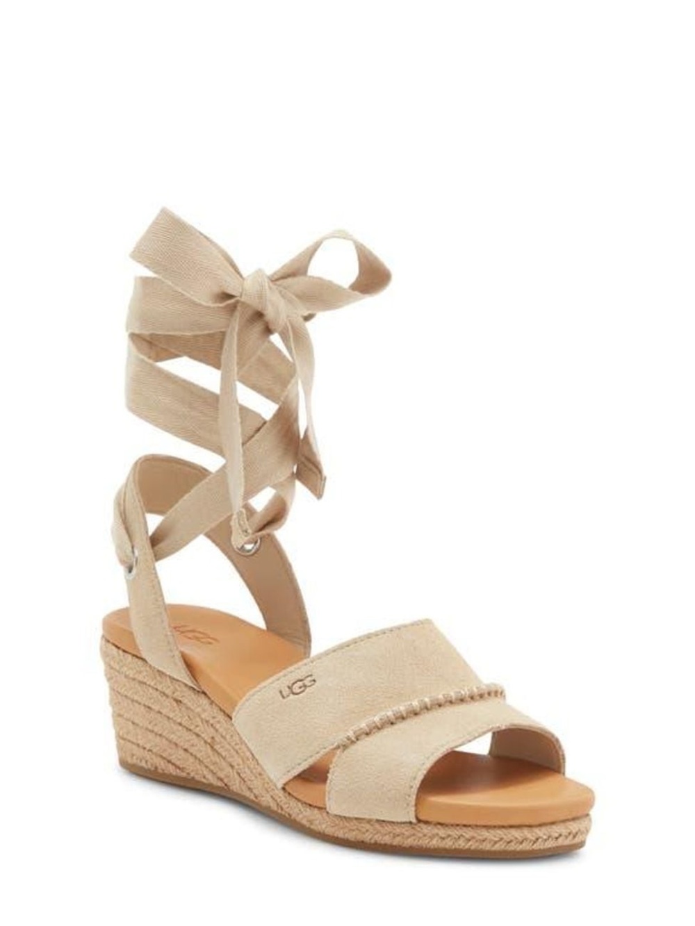 Authentic NWOT Taia Ankle Straps Espadrille Wedge Sandals UGG - Picture 2 of 8